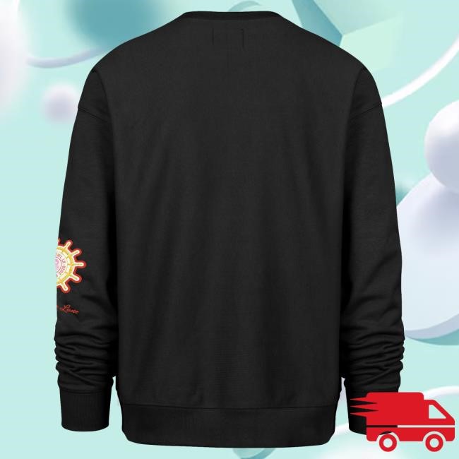 '47 Super Bowl LX Women Stoney Clover Lane Black Fleece Crewneck