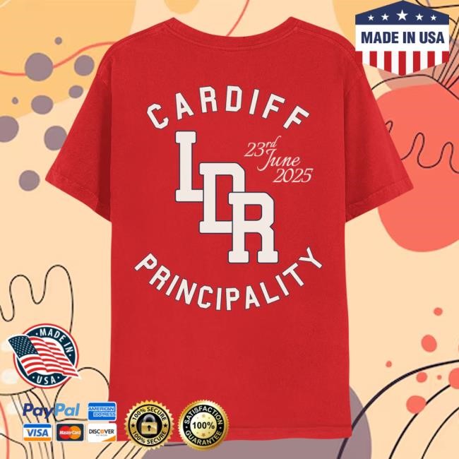 Lana Del Rey Cardiff Event T Shirt 2025 | Lana Del Rey Merch Store Shop Official