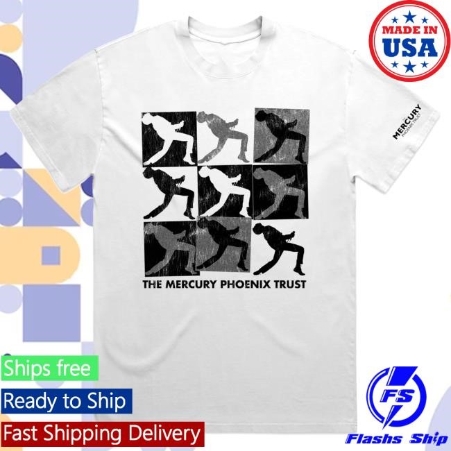 Official Queen Shop Mercury Phoenix Trust Freddie Pop Art White Tees