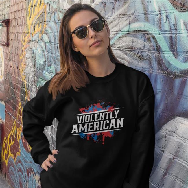 The Fat Electrician Merch Violently American Hoodie