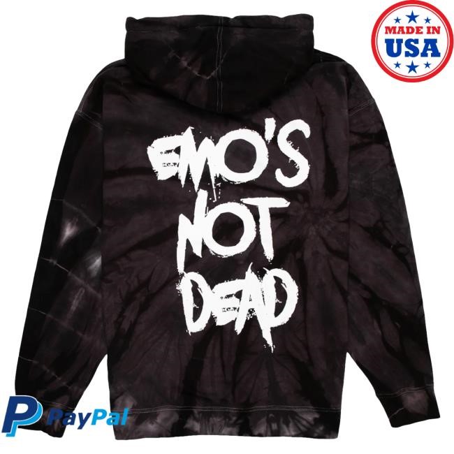 Official Emo's Not Dead Apparel Clothing Crystal Dye Sweater Black Emos Not Dead Merch