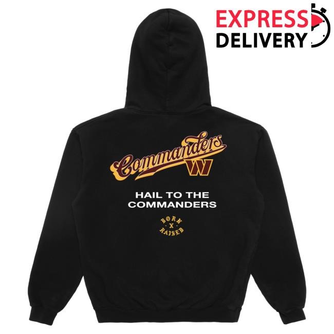 Unisex Washington Commanders Born x Raised Black Pro Script Shirt NFL Shop Store