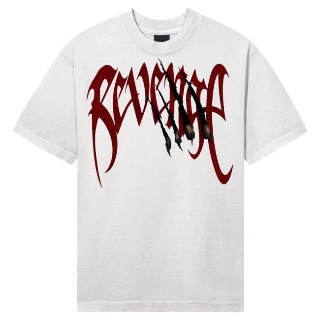 Official City Morgue Merch Revenge X City Morgue Arch Logo Claw Popover Shirt Cement/Red City Morgue Clothing