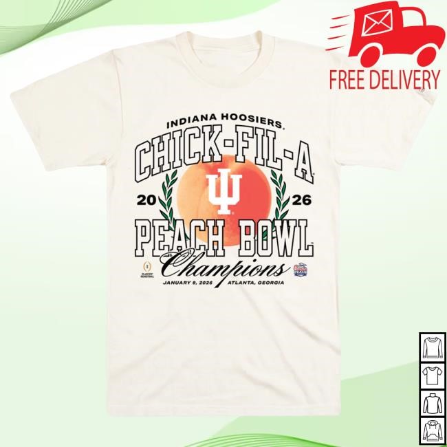 Indiana Hoosiers 56-22 Peach Bowl Champs Tee Homefield Apparel