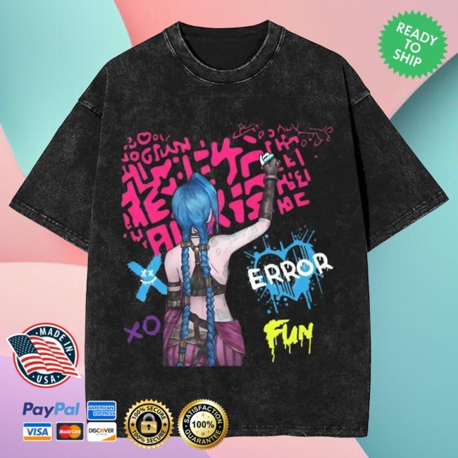 Official Arcane Jinx Drawing Shirt - Arcane