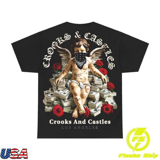Crooks & Castles - Money Angel New T-Shirt Crooks & Castles Store Merch