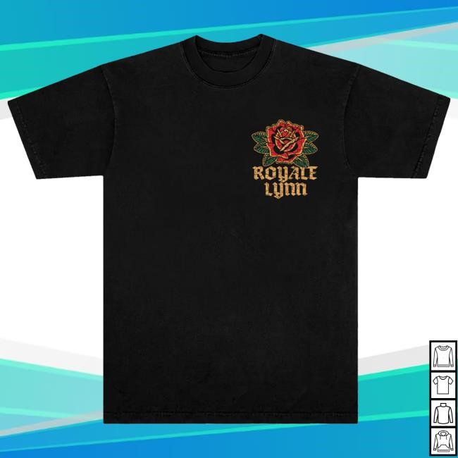 Royale Lynn Rose Shirt (Black) Royale Lynn Official Merch