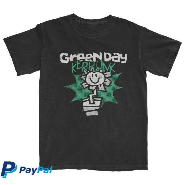 Official Green Day Merch Store Shop Green Day Kerplunk Vintage Flower Pull Over Hoodie GreenDay