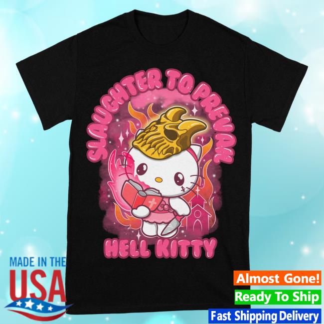 Official Rising Merch Slaughter To Prevail Hell Kitty Black Tshirt