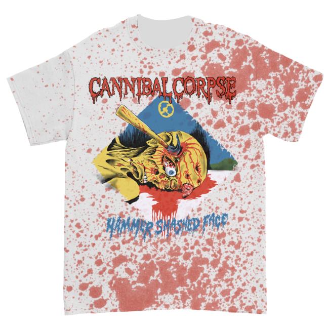 Official Kings Road Merch Store Cannibal Corpse Hammer Smashed Face T-Shirts (Blood Dye) Kings Road Shop CannibalCorpse