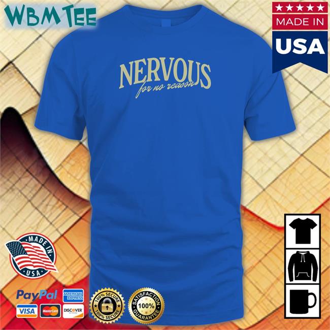 Kompound Brands Merch Nervous for No Reason V Neck T Shirt Ryans Average Life