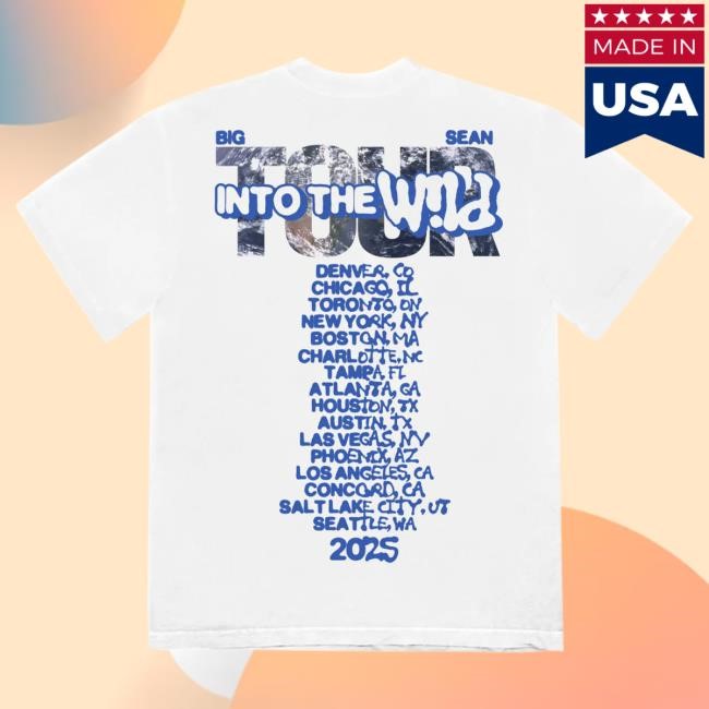 Big Sean Into the W!ld Tour Top Shirt Big Sean Store Merch Shop Official