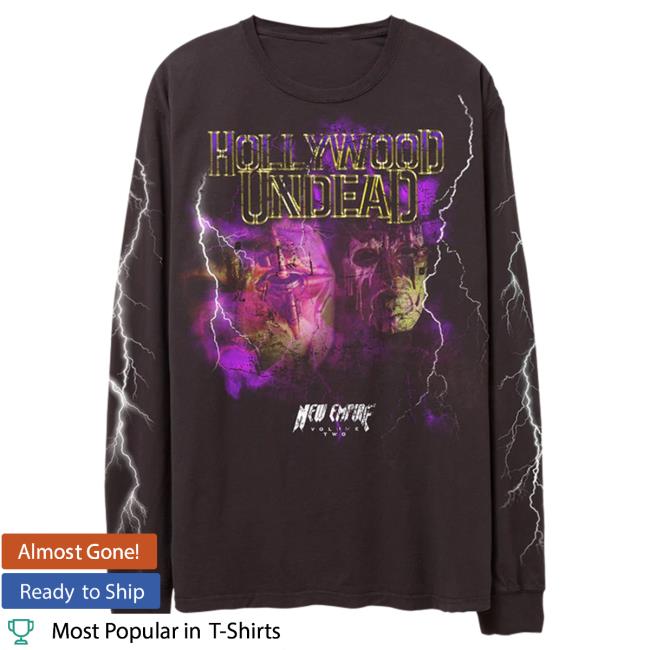 Official Hollywood Undead Merch Lightning Black Hoodie