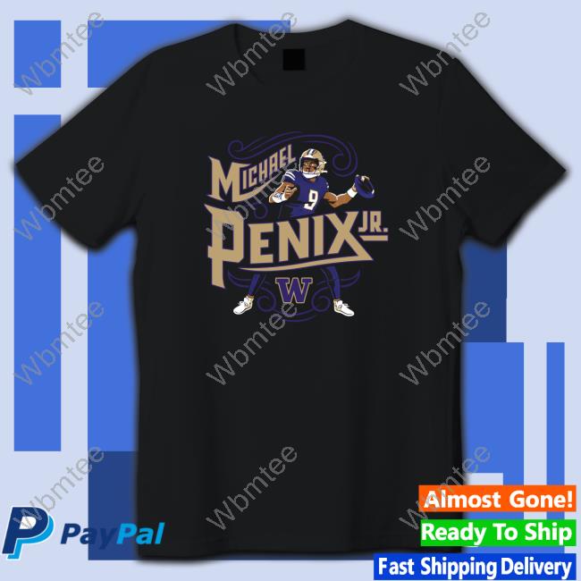 Official Washington Huskies Michael Penix Jr Script Long Sleeve Tee