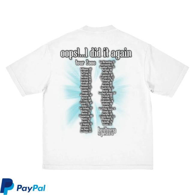 Britney Spears Oops...! Tour Anniversary White Shirt
