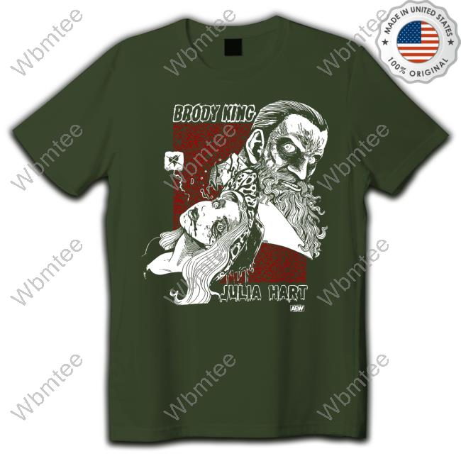 Official All Elite Wrestling Merch Shop Brody King & Julia Hart - Twisted Fiction T-Shirt AEW Apparel Clothing Store