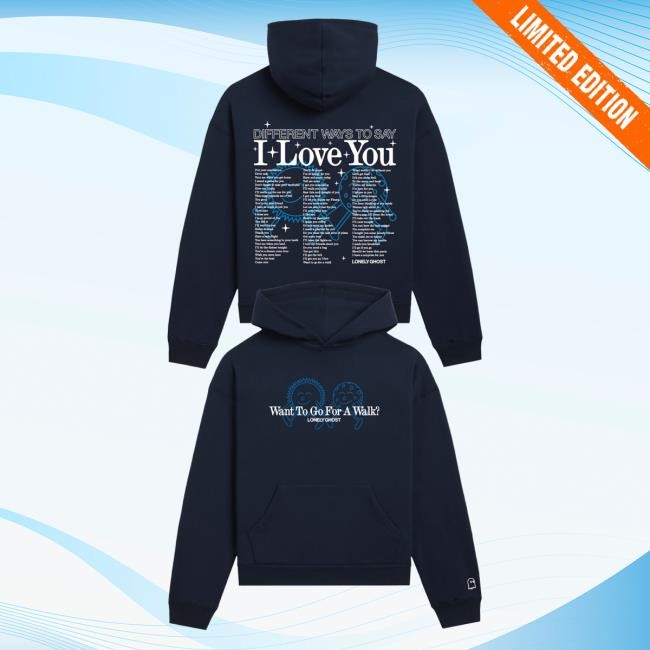 Official Lonely Ghost Clothing Store Go For a Walk Hood