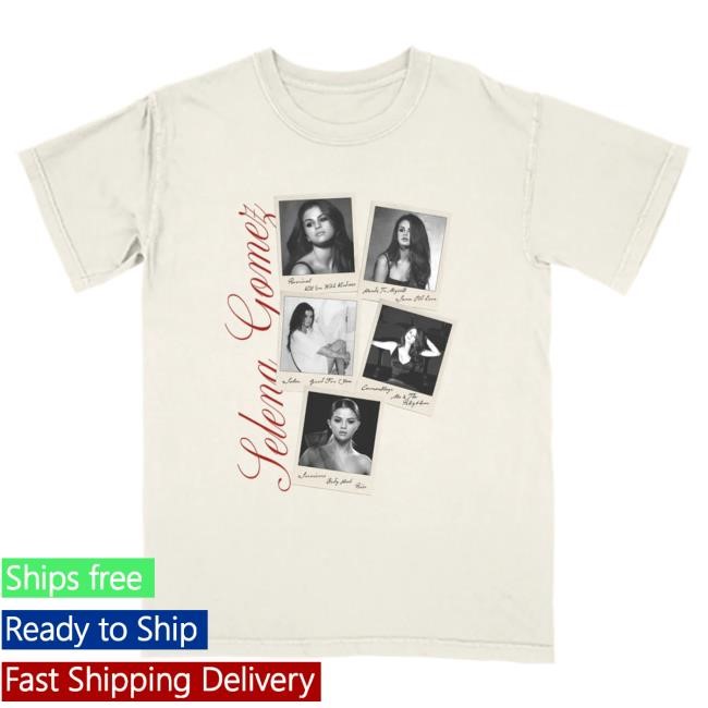 Selena Gomez Merch Store Revival Polaroid Tees