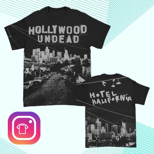 Hollywood Undead Merch Hotel Kalifornia All Over Print Crew neck Sweatshirt