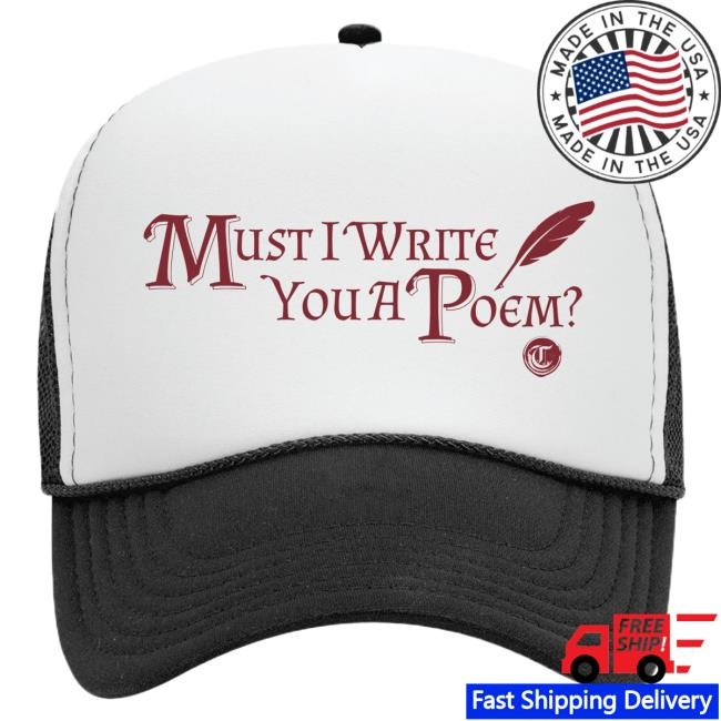 Official Connor Tomlinson Merch Store Connor Tomlinson Must I Write You A Poem V2 Foam Trucker Snapback Cap