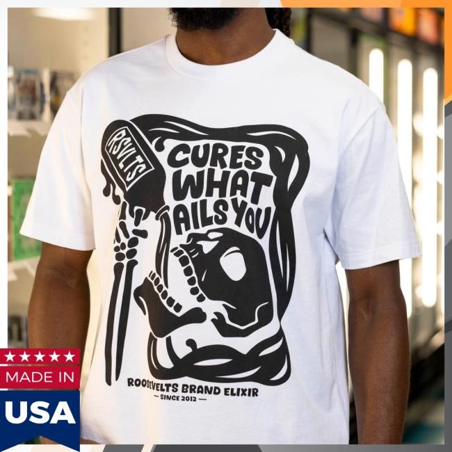 RSVLTS Cures What Ails You Vintage Crewneck Tee Retro Graphic
