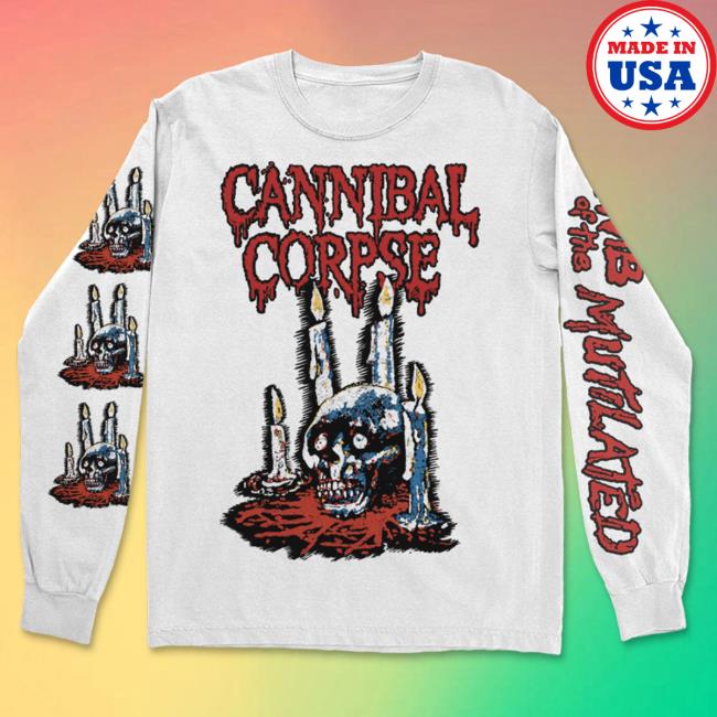 Official Kings Road Merch Store Cannibal Corpse Ritual Candles L/S Tee (White) Kings Road Shop CannibalCorpse