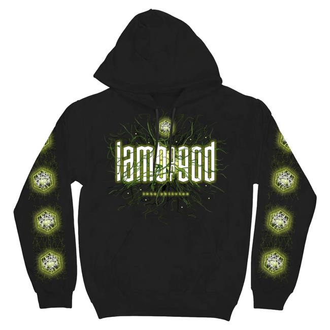Into Oblivion Glow Pullover Hoodie | Official Lamb of God Layer Lamb of God Into Oblivion Glow Pullover Hoodie for Night Shows