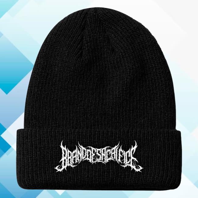Official Brand Of Sacrifice Merch Logo Black Winter Cap Hat