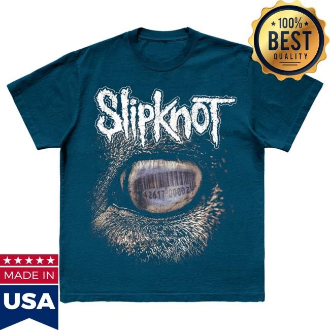 Official Slipknot Official Store Merch Eye Shirts (Midnight Blue)