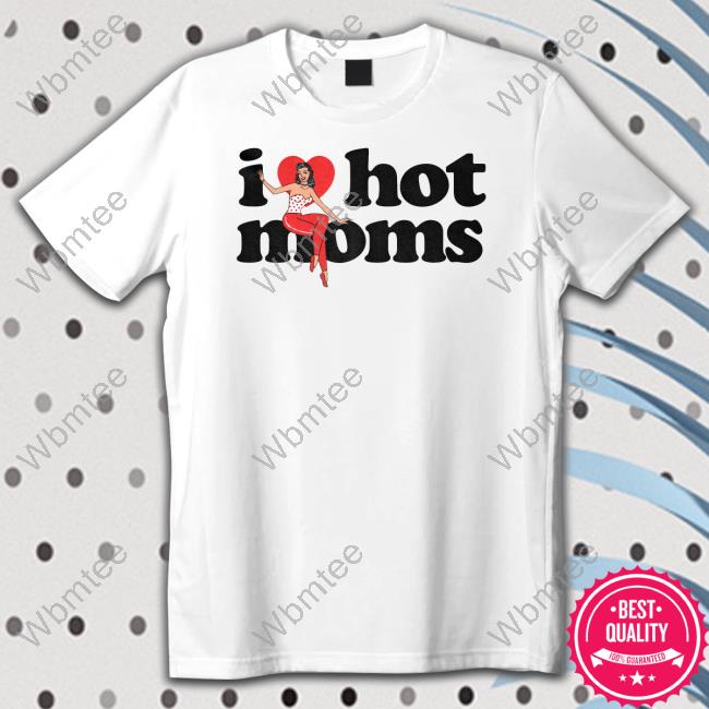 Danny Duncan Merch I Heart Hot Moms Swing White Crewneck Sweatshirt