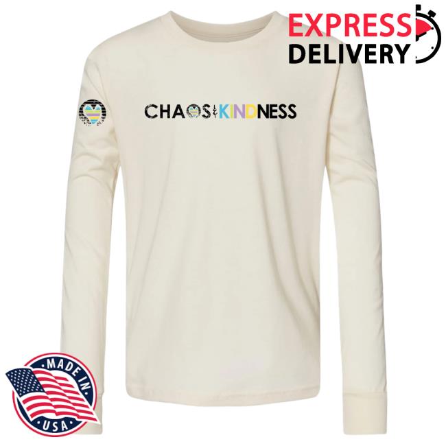 Official Chaos And Kindness Store Chaos & Kindness Logo Long Sleeve Shirt 2023 Natural