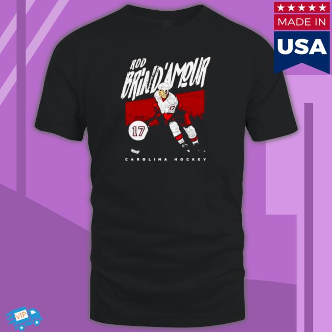 Rod Brind_Amour 17 Carolina hockey TShirts
