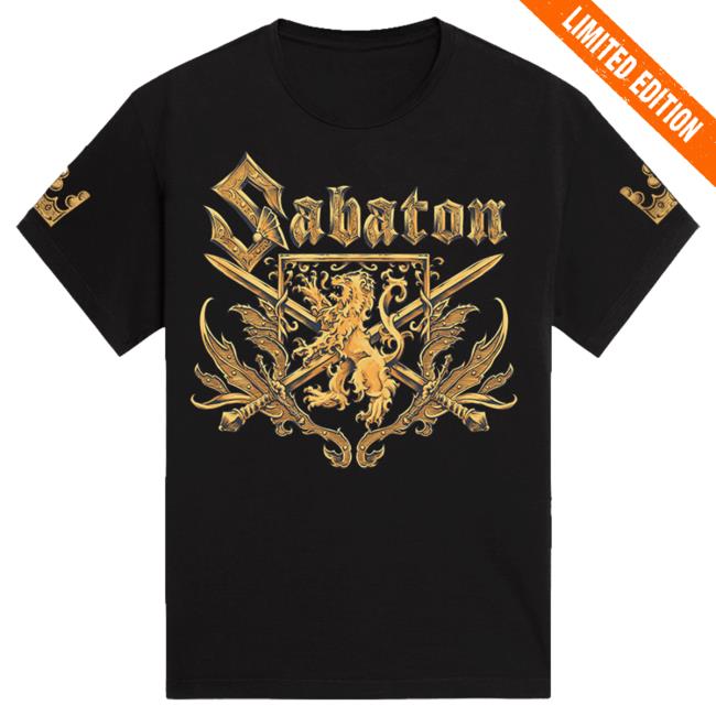 Official Sabaton Merch Store Sabaton Swedish Tour 2023 T Shirt Sabaton Shop