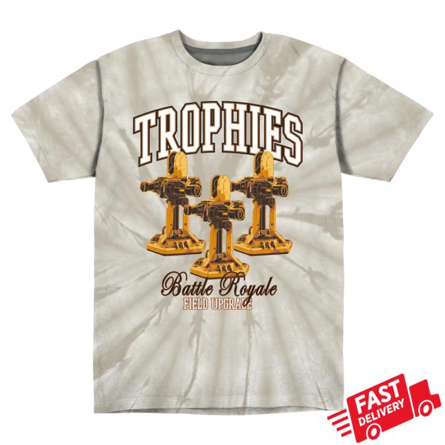 Call Of Duty Grey Tie-Dye Trophies Battle Royale Field Upgrade Hot Shirt