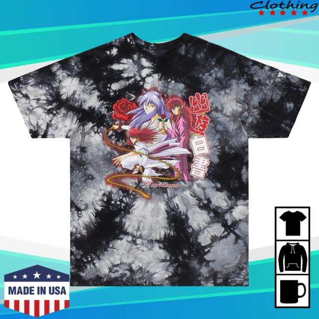 Official Hypland Clothing Merch Store Hypland Yyh Kurama Multi Vintage Shirt 2023 (Tie Dye)