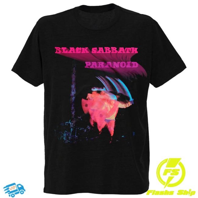 Black Sabbath Official Apparel Shop Store Paranoid S/s Shirt - Black Sabbath