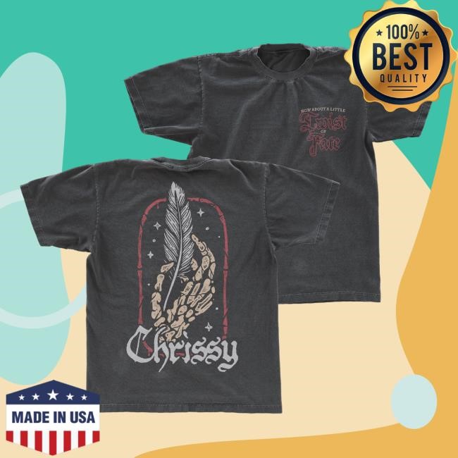 Official Chrissy Costanza Merch Twist of Fate Logo Shirt