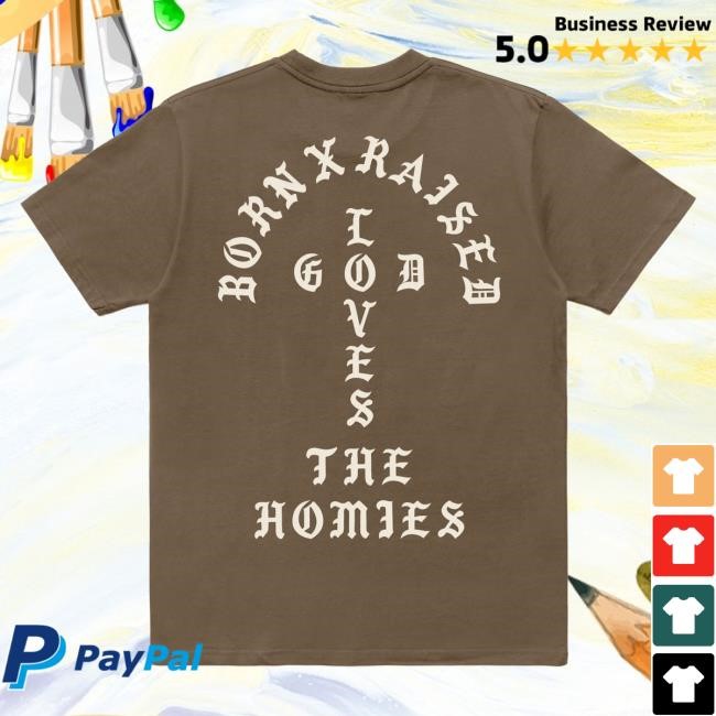 Official Born X Raised Merch Store Shop Unconditional Love Tshirt: Walnut BornXRaised