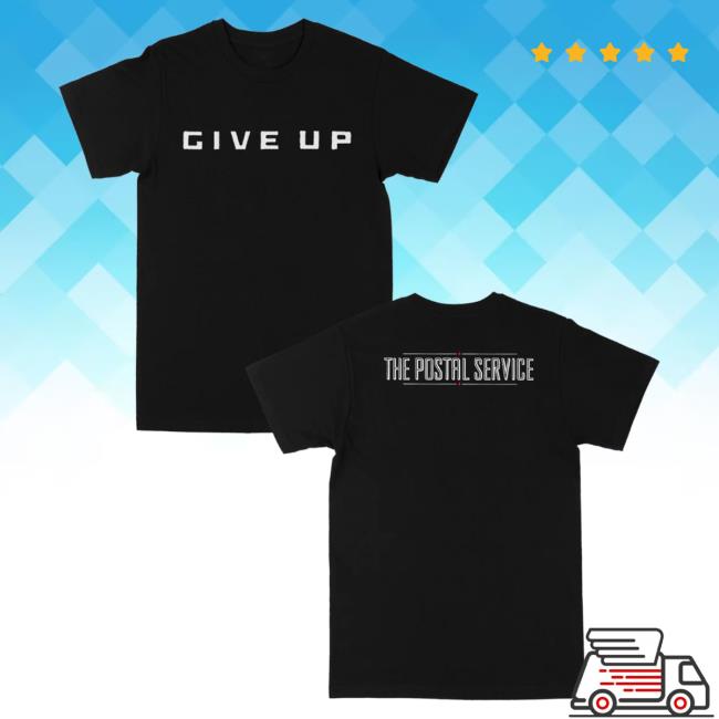 Official The Postal Service Merch Logo Give Up T-Shirts Thepostalservice Store Shop