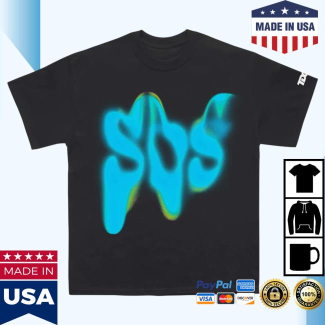 Sza Sos Blue Wavy Tour T-Shirt