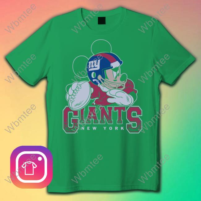 Official Dynasty Sports Shop New York Giants Mickey At Quarterback Disney Vintage Football Cap