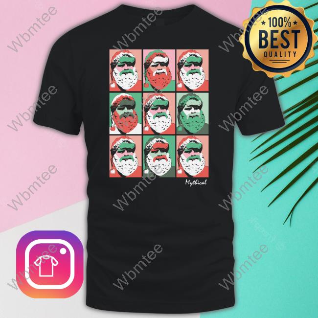 Official Mythical Merch Cotton Candy Randy Claus Tee