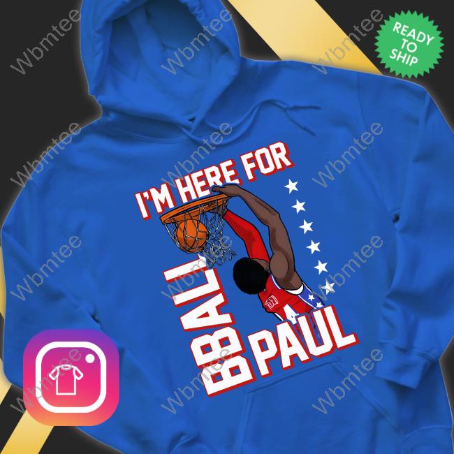 I'm Here For Bball Paul Graphic Tee Blue