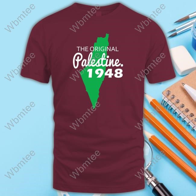 The Origianl Palestine 1948 Map Tee Shirt