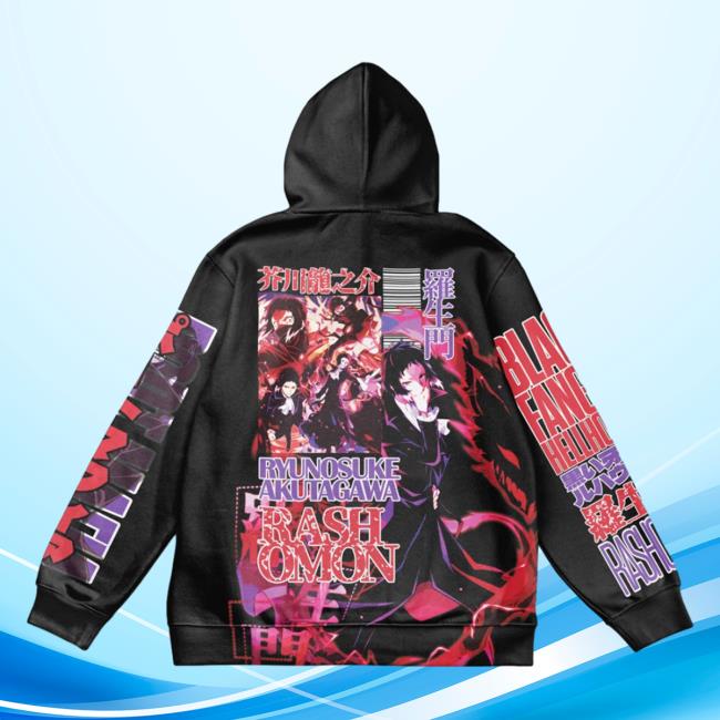 Official Anime Ape Clothing Ryunosuke Akutagawa Bungou Stray Dogs Streetwear AOP Tee Shirt 3D All Over Print Animeape