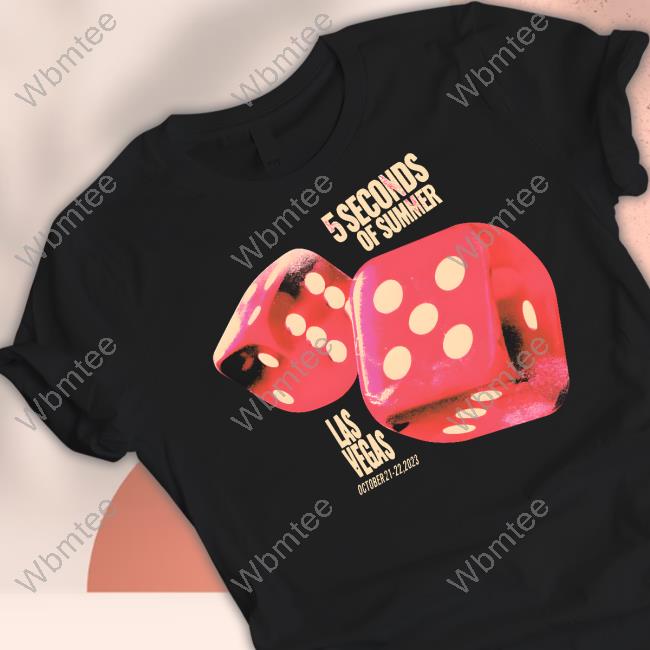 Official 5 Seconds Of Summer Tour Store Las Vegas Dice Tee