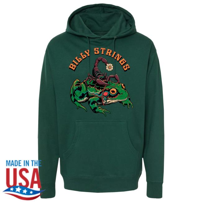 Official Billy Strings Merch Store Scorpion Frog Hoodie New