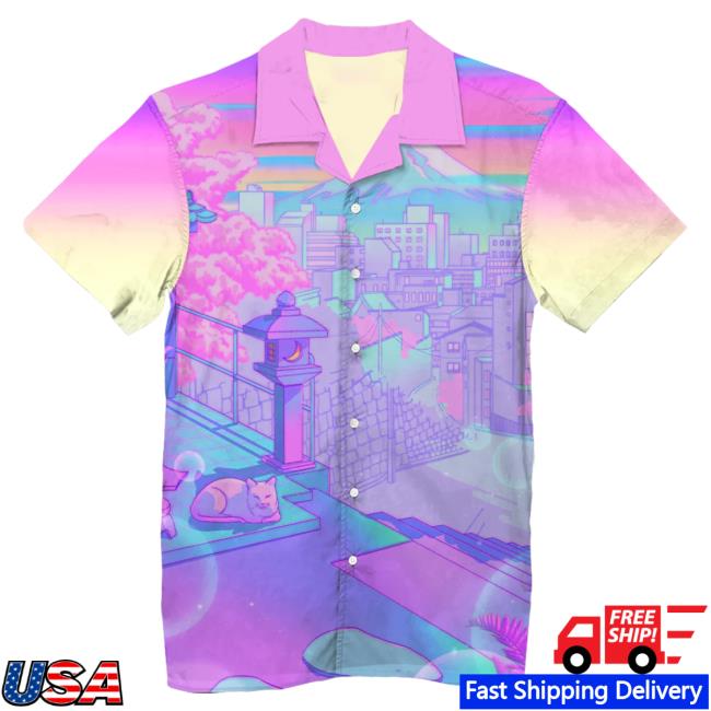 Official Vapor95 Clothing Store Vapor 95 Kami Friend Hawaiian Popover Shirt