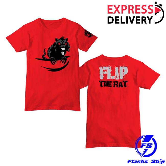 Official Icp Merch Clothing Store Insane Clown Posse Flip The Rat Red T-Shirts