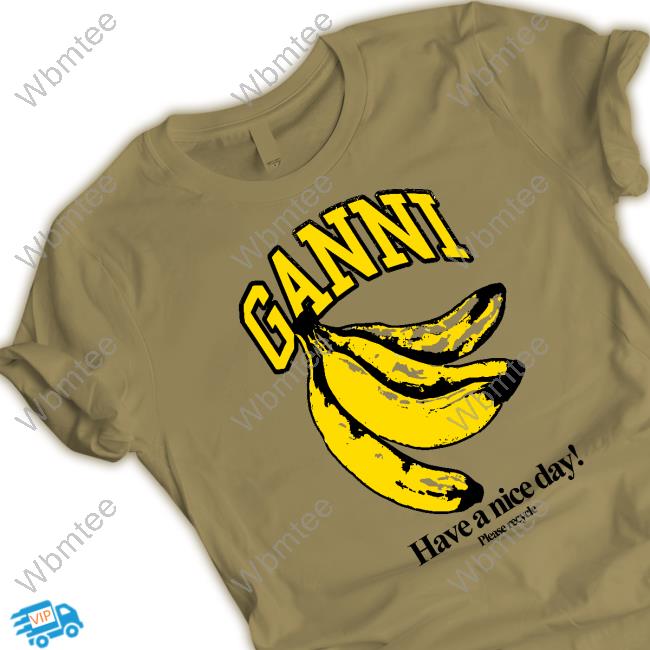 Ganni Please Recycle Shirt New